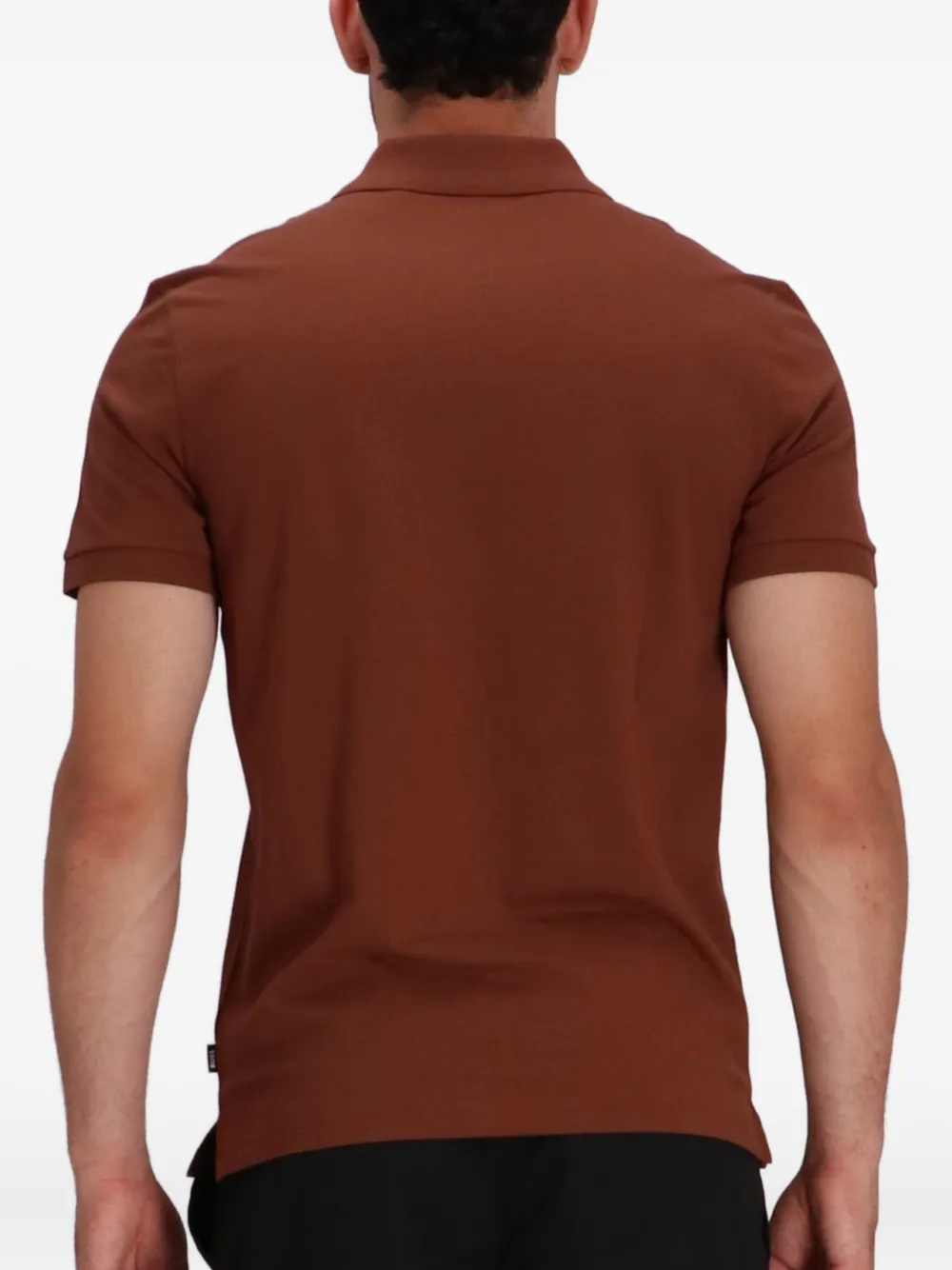 BOSS Poloshirt met korte mouwen Bruin