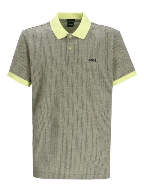 BOSS logo-embroidered polo shirt