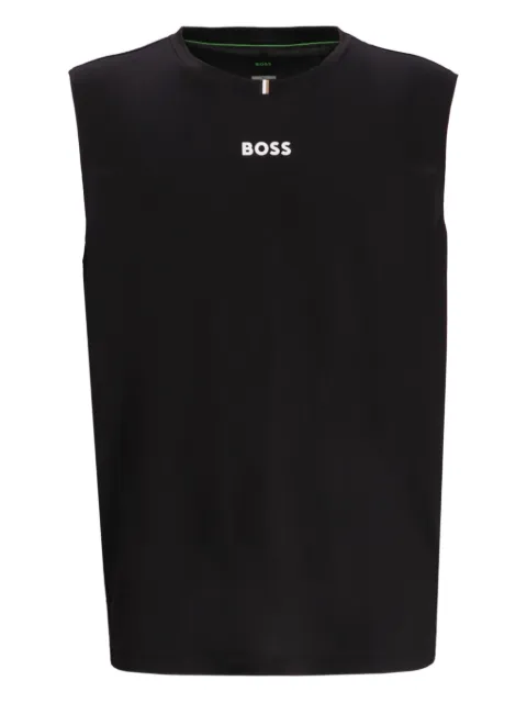BOSS logo-print sleeveless top 