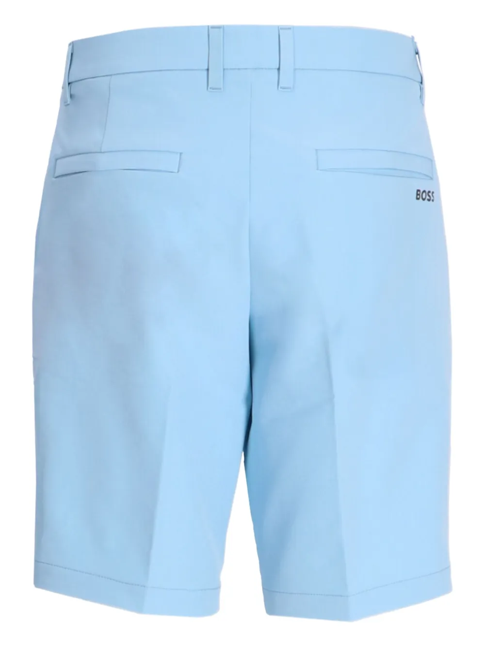 BOSS Shorts met platte voorkant Blauw