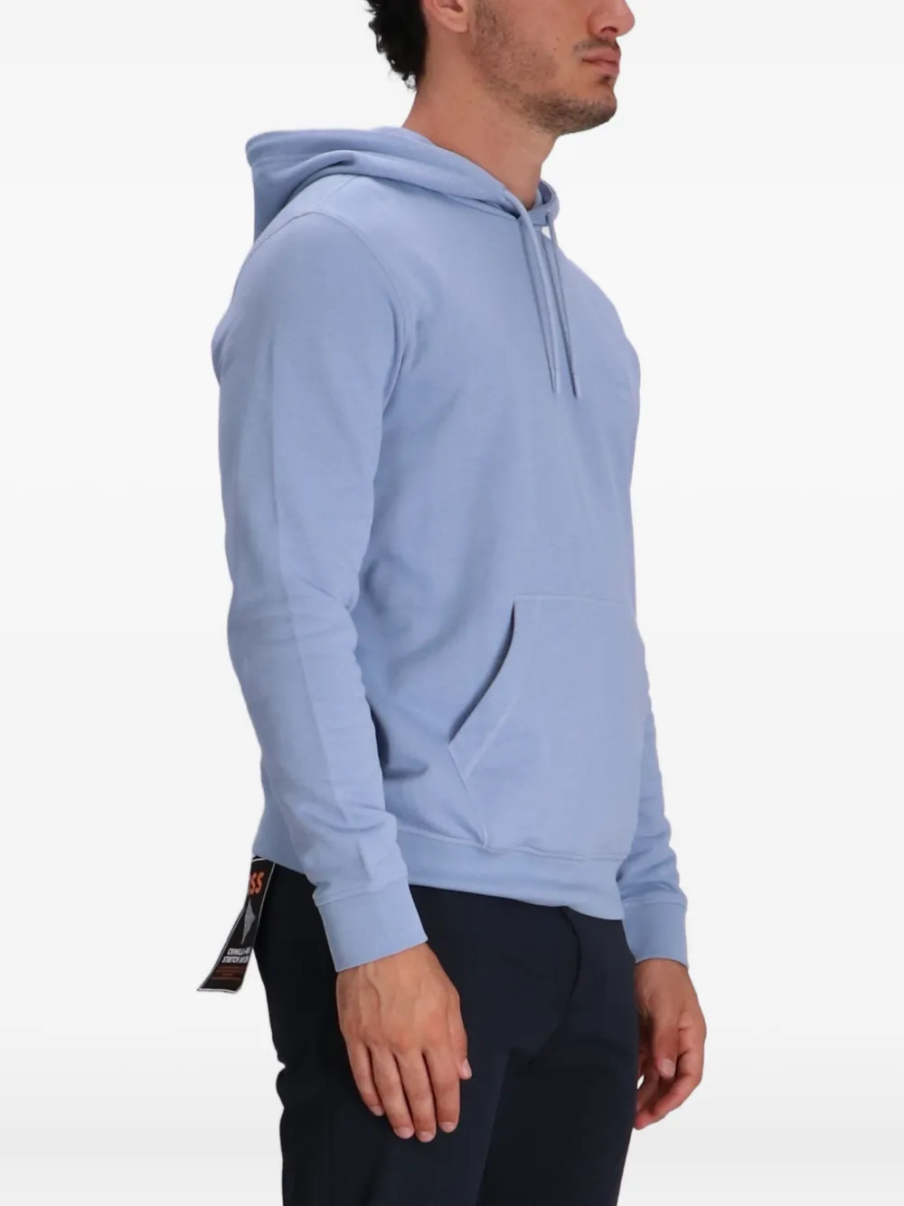 BOSS Hoodie met logopatch Blauw
