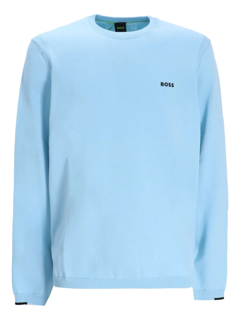 BOSS sweat en coton à logo brodé | bleu | Image 1