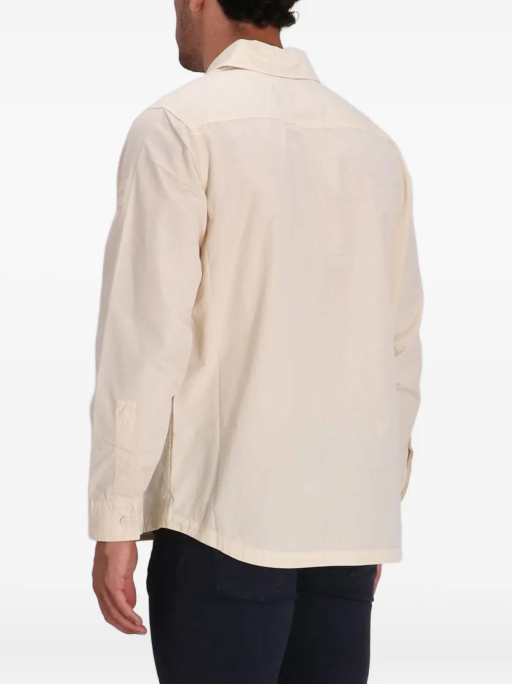 BOSS Overhemd met opgestikte zak Beige