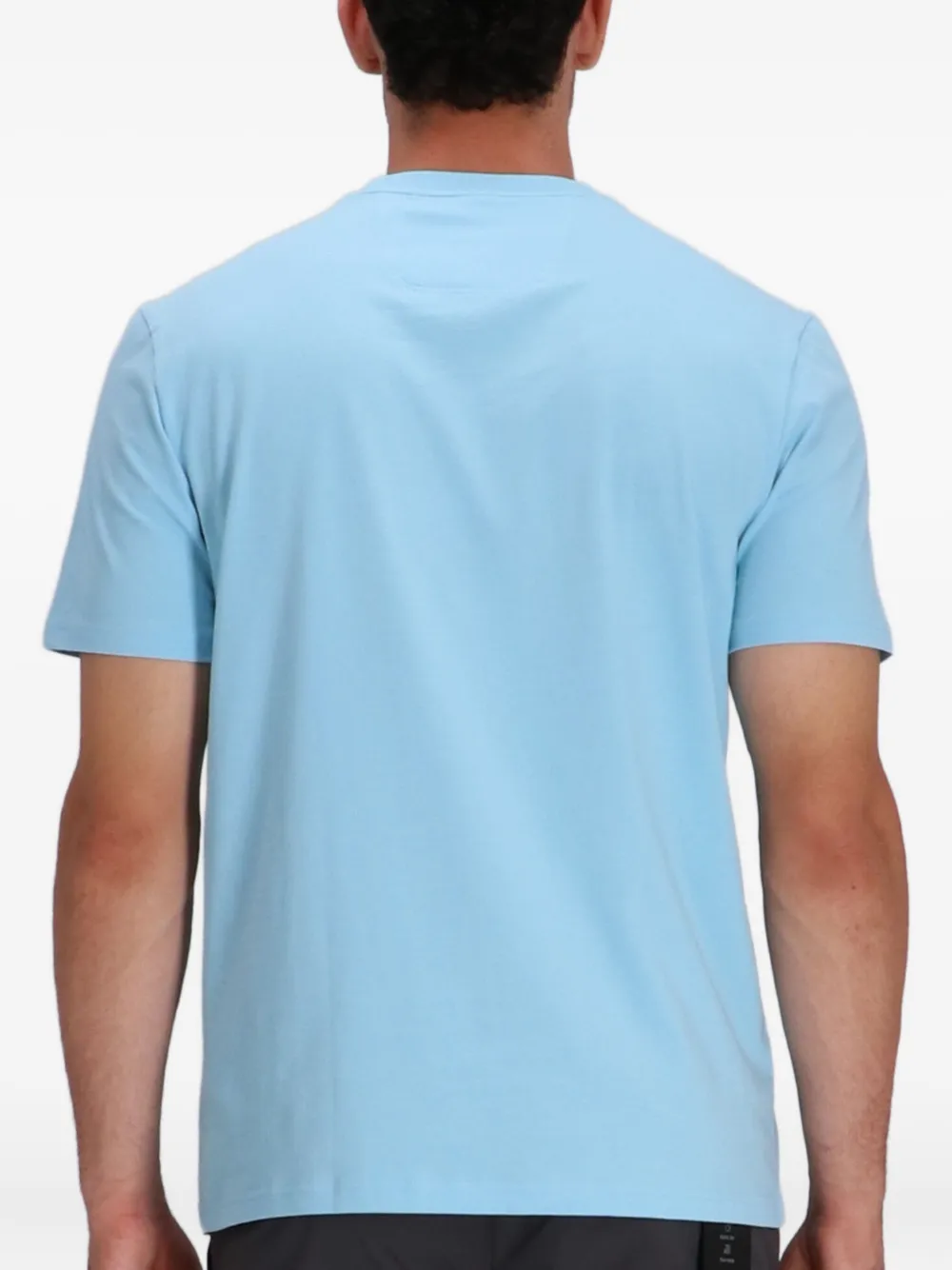 BOSS Katoenen T-shirt met grafische print Blauw