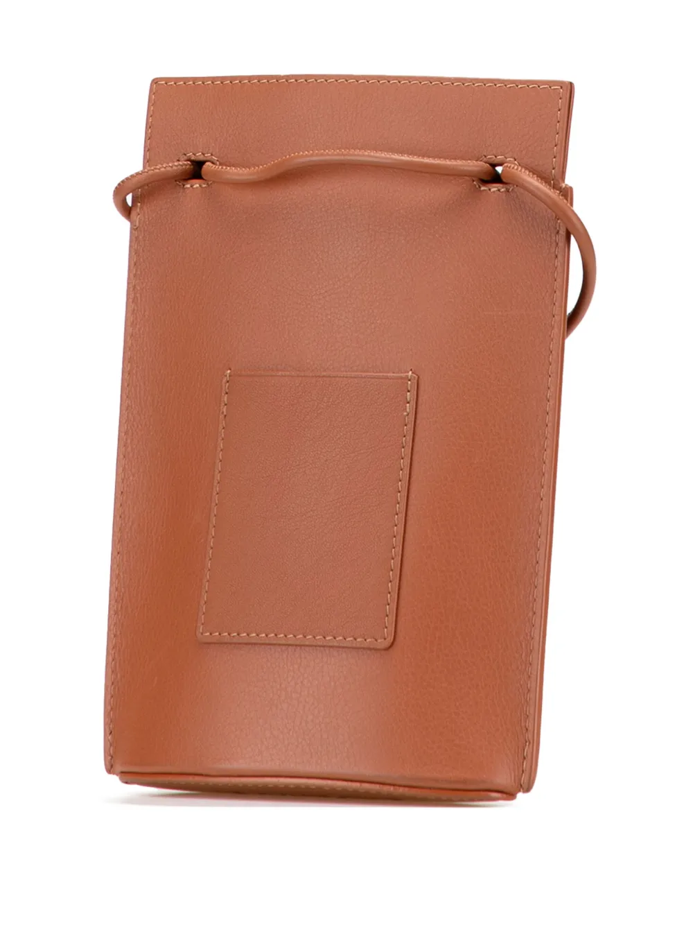 Pre-owned Loewe 2010-2025 Calfskin Dice Pocket Crossbody Bag In Brown