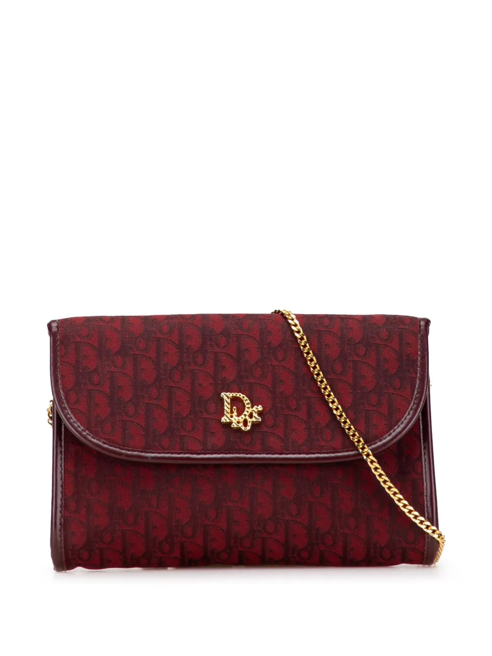 Christian Dior Pre-Owned 20th Century Oblique Canvas Chain shoulder bag | Red | Image 1