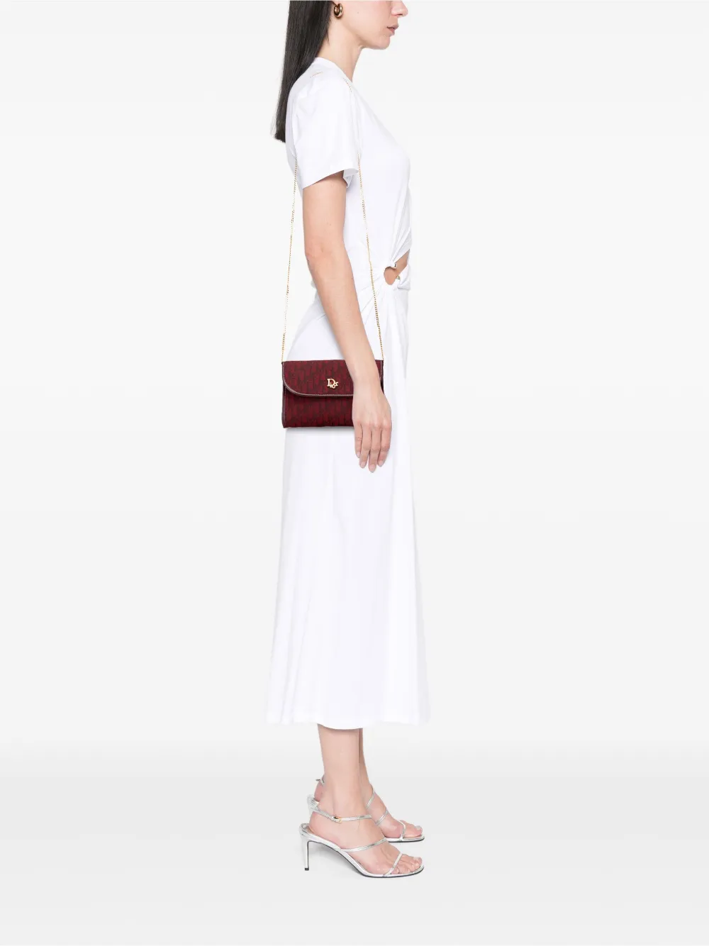 Christian Dior Pre-Owned 20th Century Oblique Canvas Chain shoulder bag | Pre-Owned | Image 2