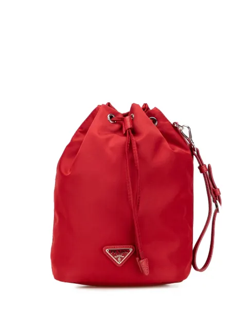 Prada Pre-Owned 2000-2013 Tessuto Drawstring Pouch bucket bag