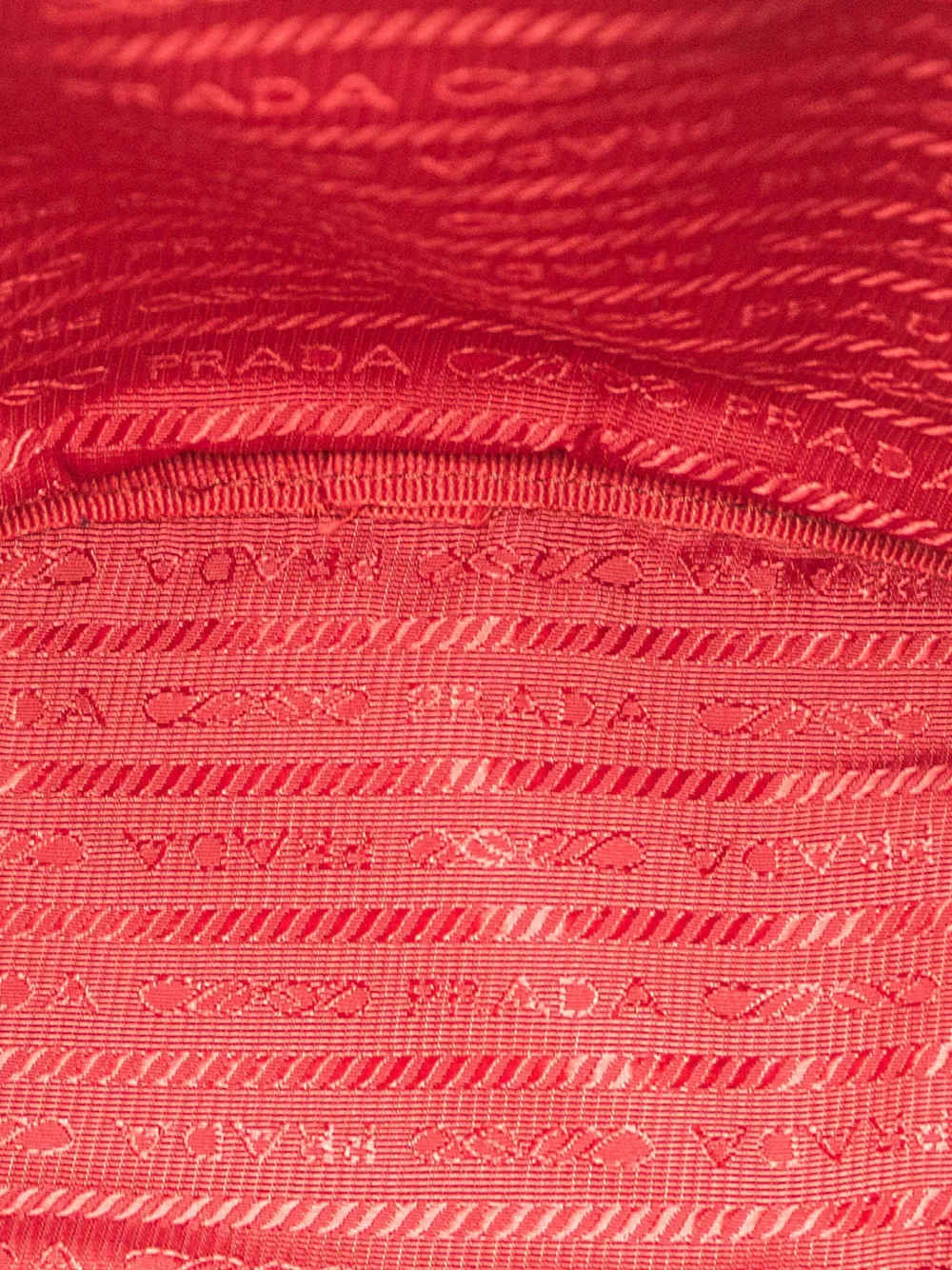 Pre-owned Prada 2000-2013 Tessuto Drawstring Pouch Bucket Bag In Red