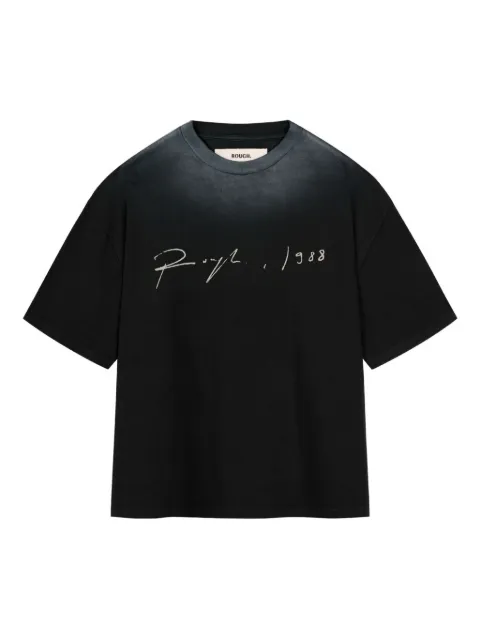 ROUGH. T-Shirt mit Signatur-Print