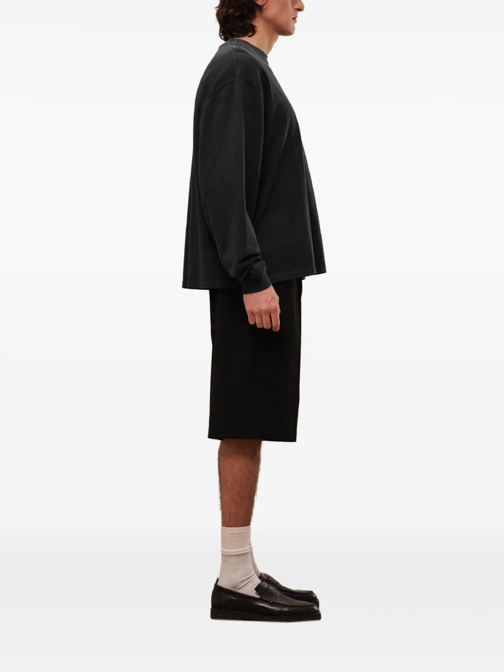 ROUGH. T-shirt met grafische print Zwart