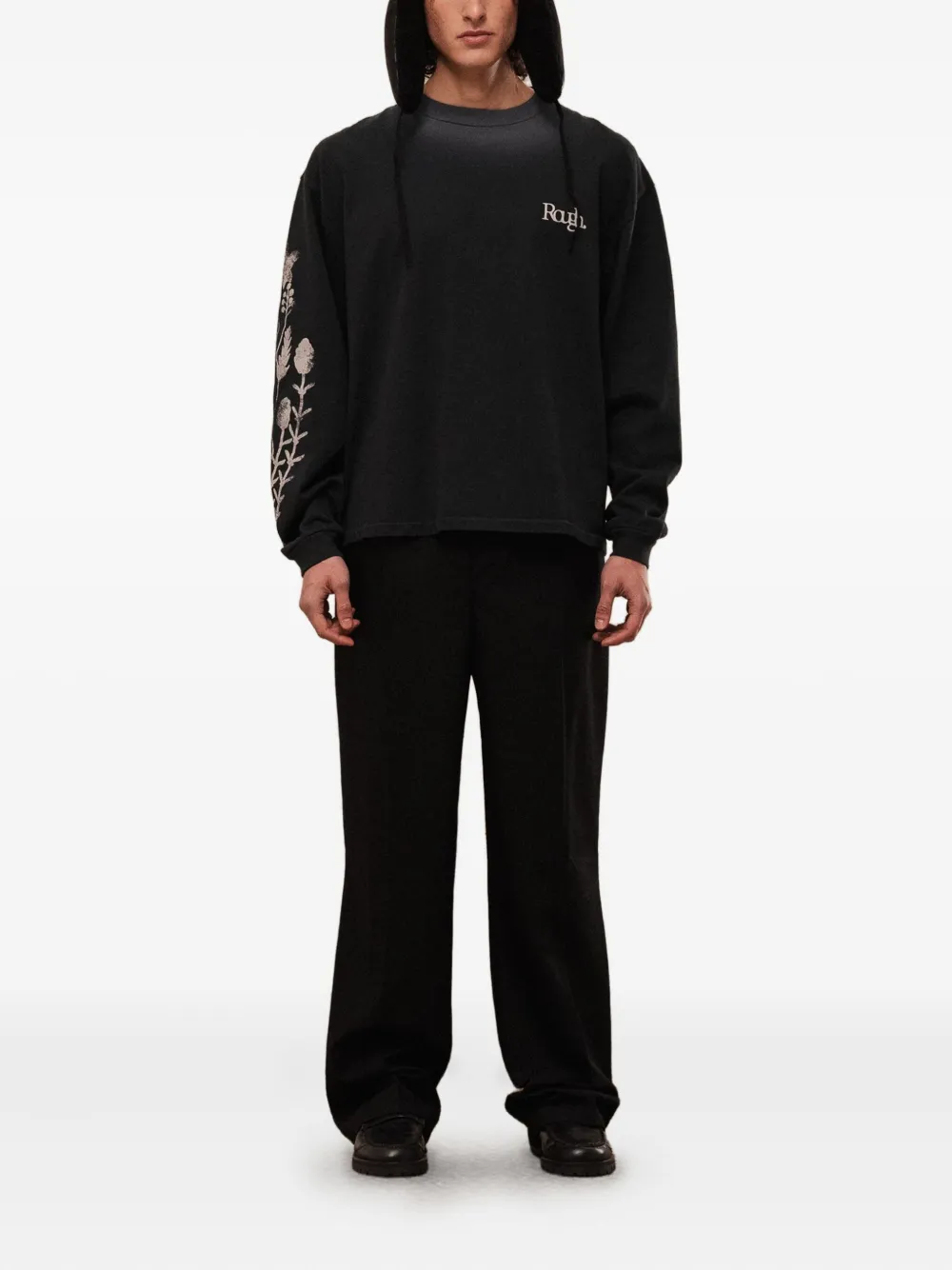 ROUGH. floral-print long-sleeve T-shirt | T-Shirts | Image 2