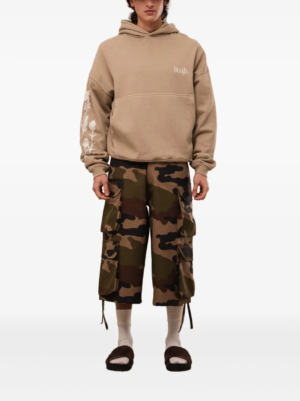 ROUGH. floral-print pocket hoodie | Hoodies | Image 2
