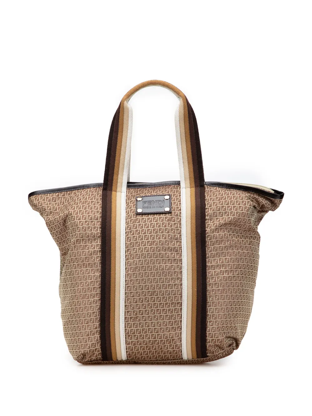 Fendi Pre-Owned 2010-2025 Micro Zucchino Nylon tote bag | Brown | Image 1