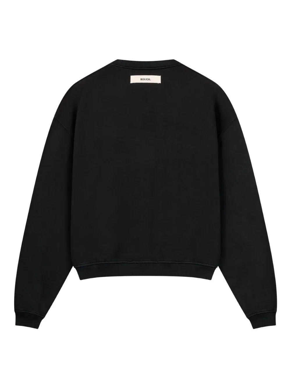 Rough Signature-detail Sweatshirt In Black