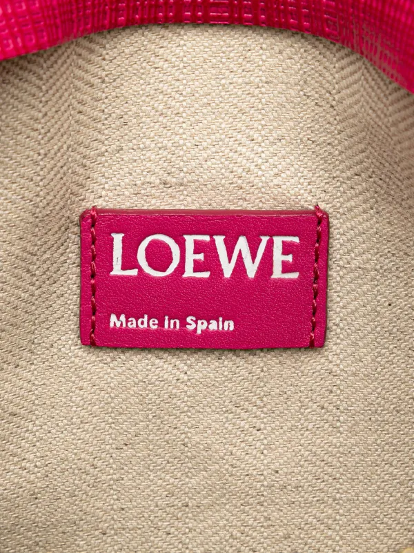 Loewe Pre-Owned 2016 ラージ リネン エンボス パテント