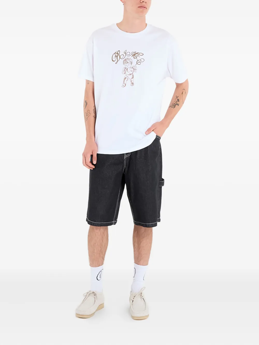 Dime Fighter T-shirt In Animal Print