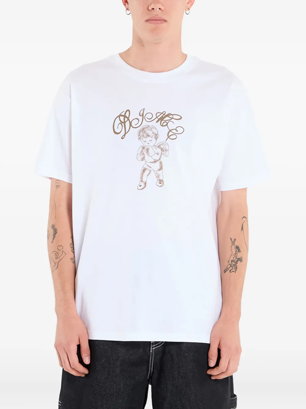 Dime Fighter T-shirt In Animal Print