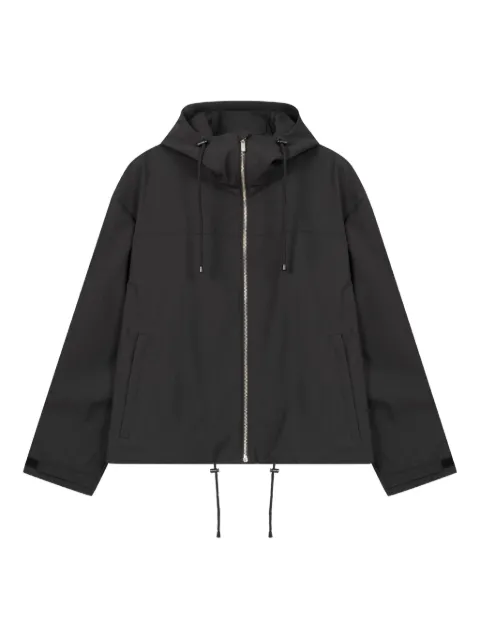 ROUGH. logo-print hooded jacket