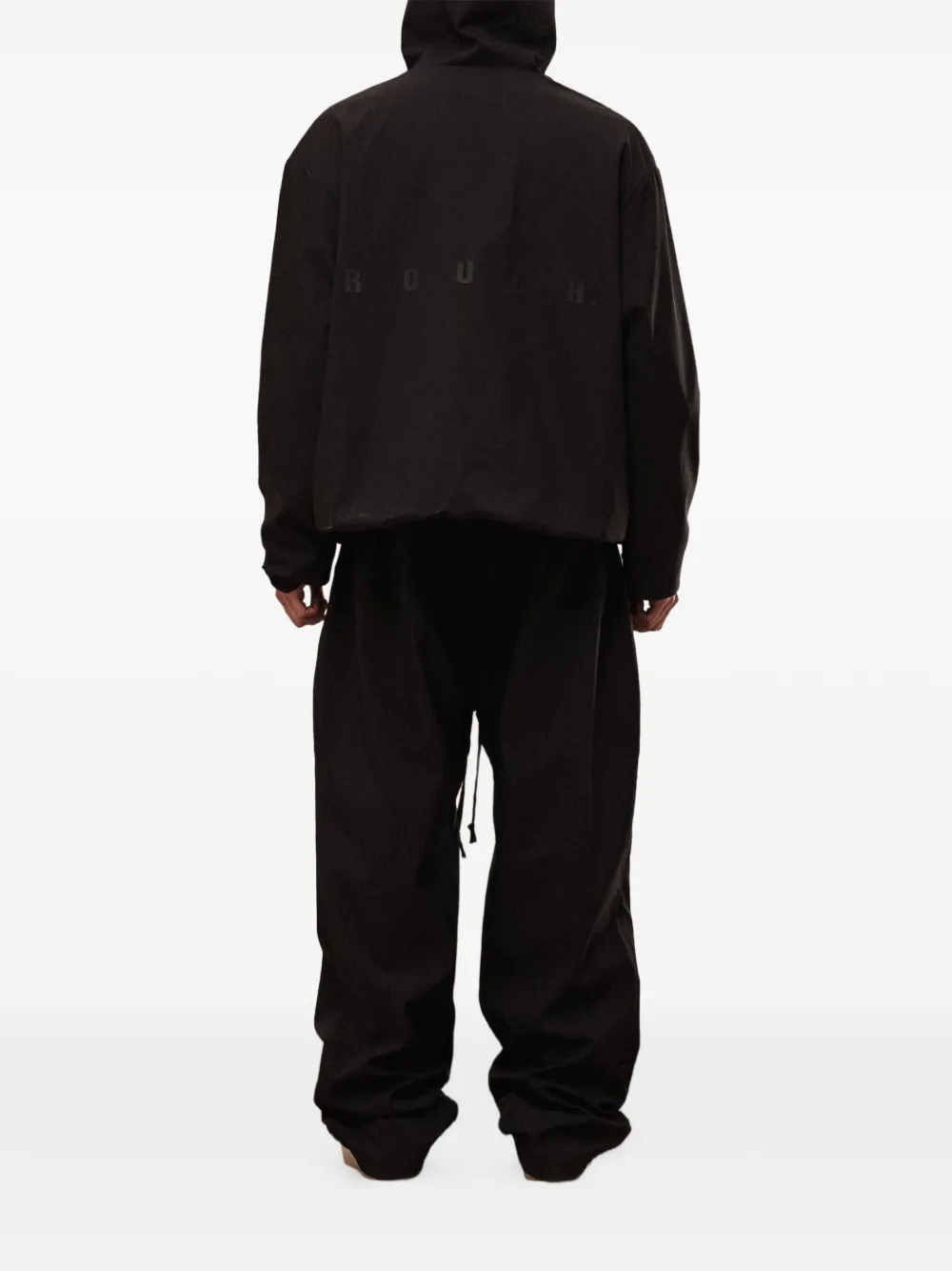 ROUGH. Jack met logoprint Zwart