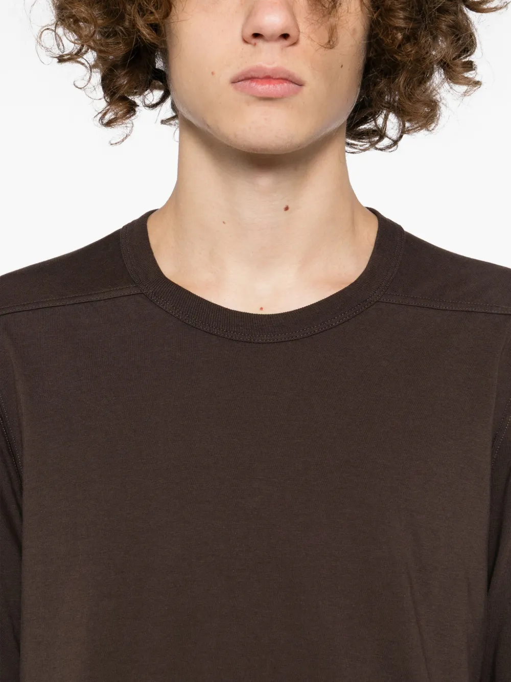 Rick Owens Katoenen T-shirt Bruin
