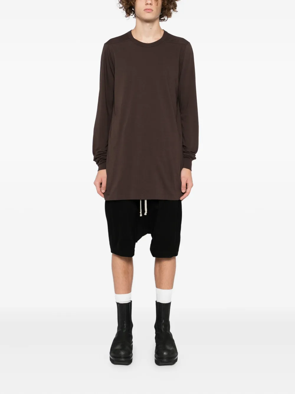 Rick Owens Katoenen T-shirt - Bruin