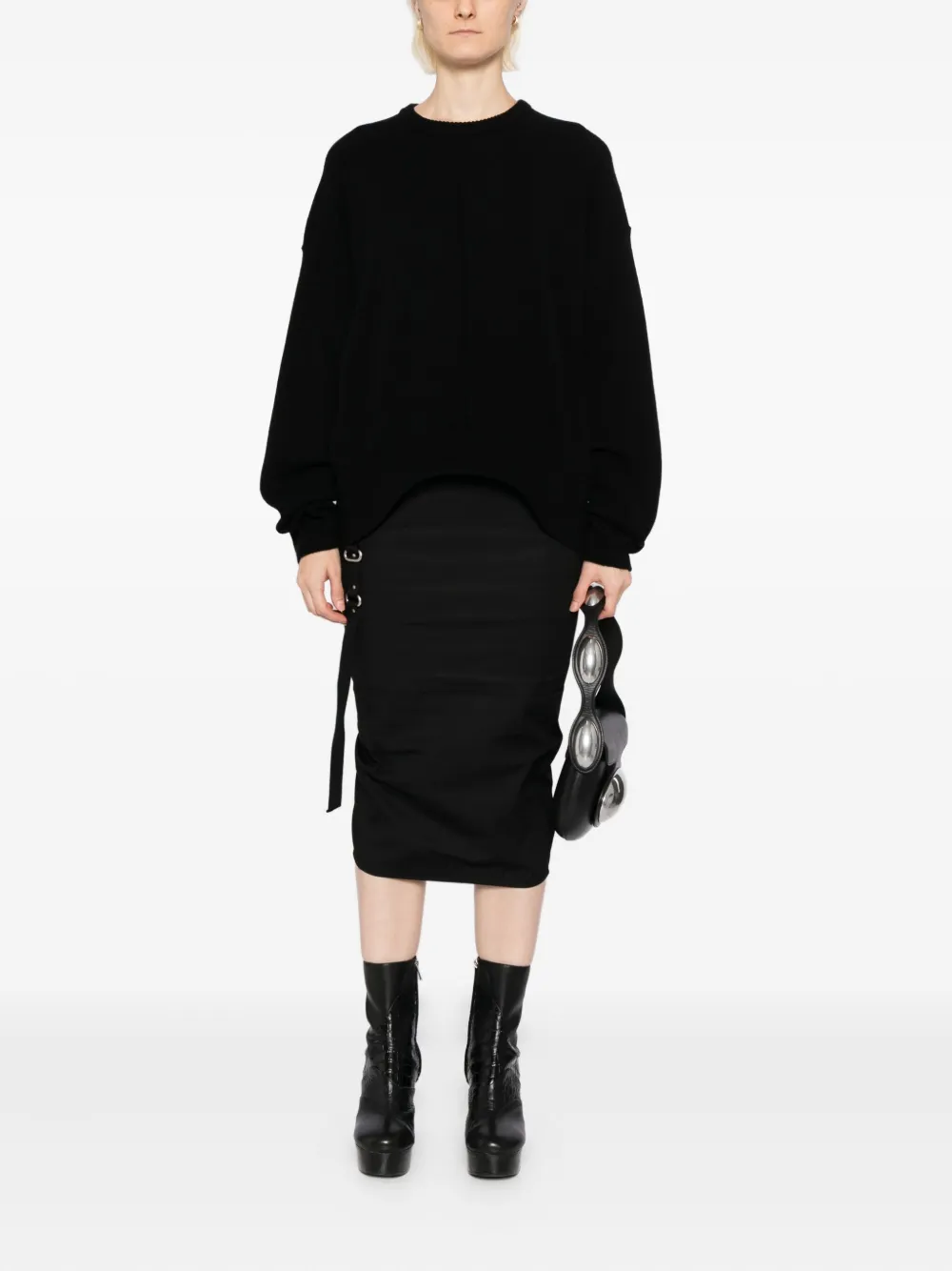 Rick Owens Round-neck Jumper In Black