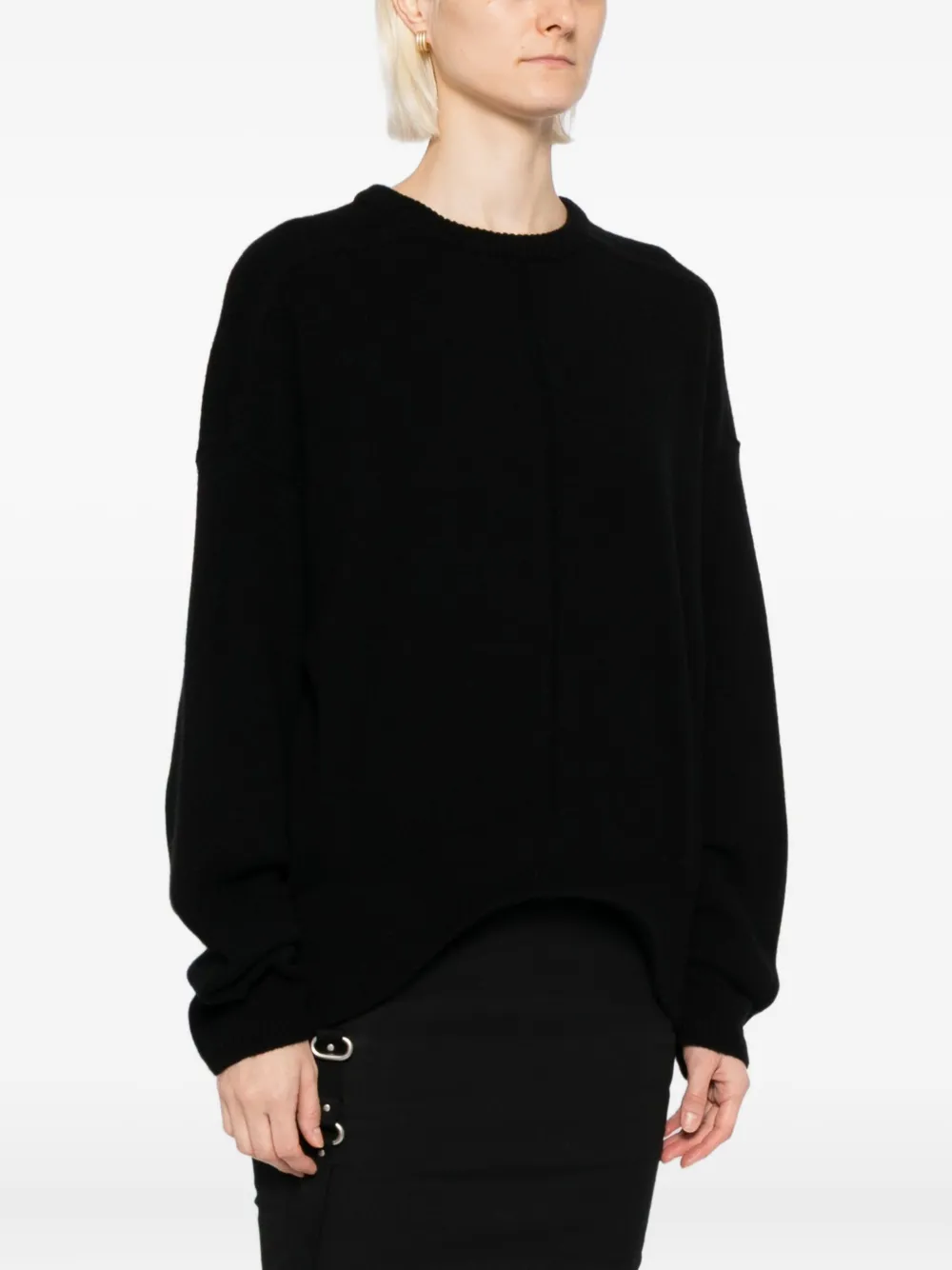 Rick Owens Round-neck Jumper In Black