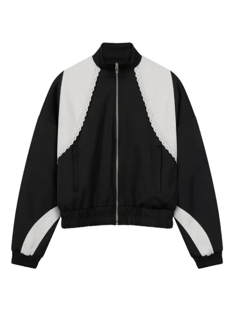 ROUGH. contrast long-sleeves track jacket