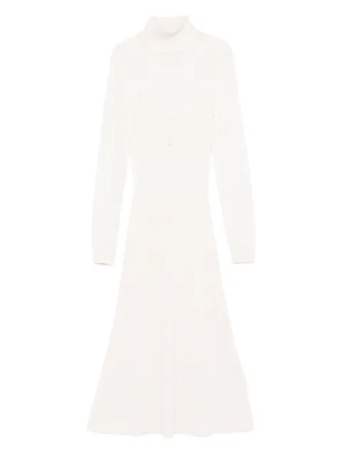 Elisabetta Franchi turtleneck ribbed dress
