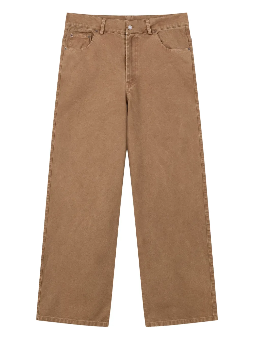 ROUGH. patch-pocket jeans | Brown | Image 1