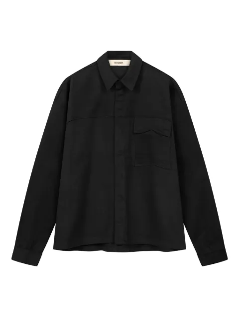 ROUGH. graphic-print pocket-detail shirt