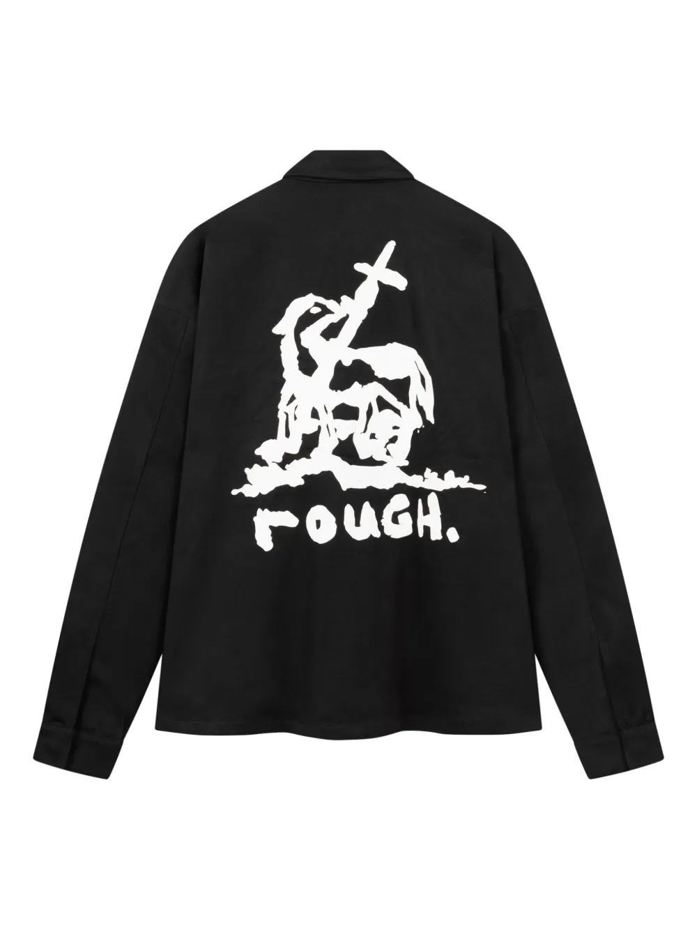 ROUGH. graphic-print pocket-detail shirt | Women | Image 2