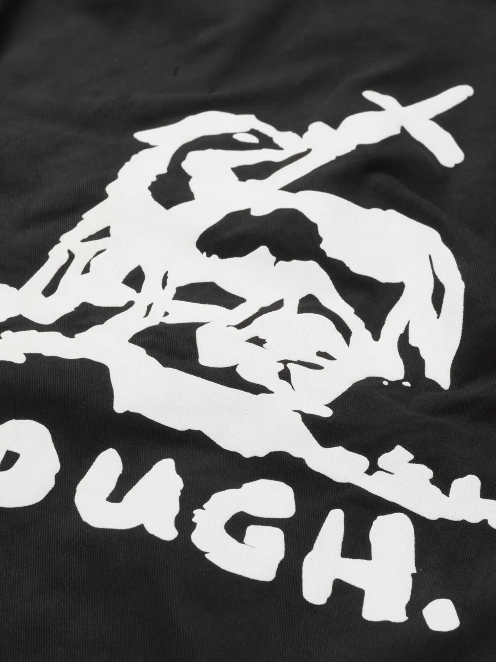 Rough Graphic-print Pocket-detail Shirt In Black