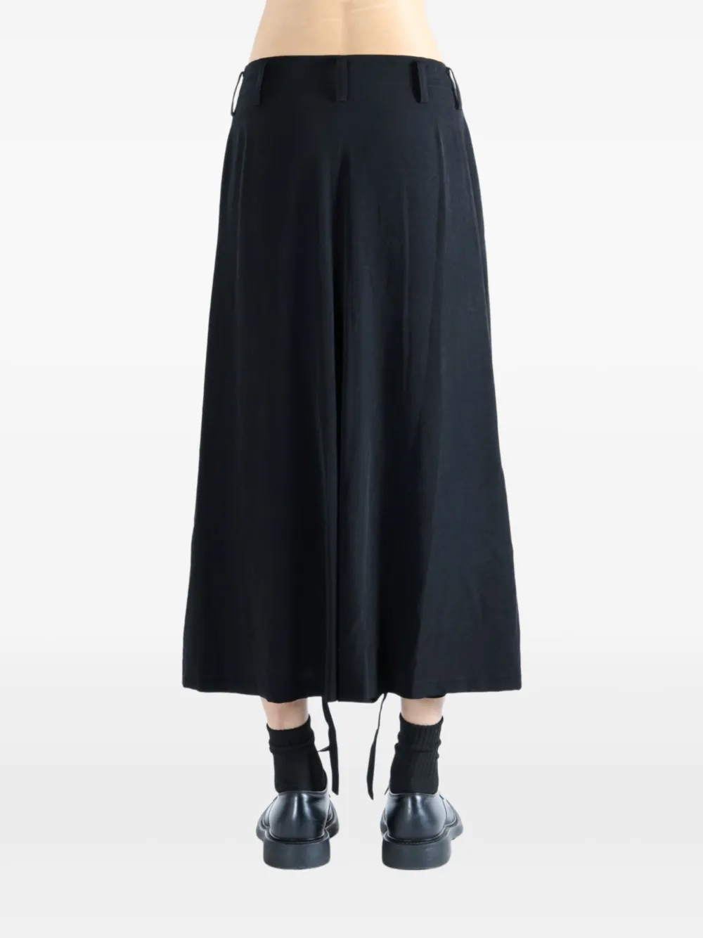 Yohji Yamamoto pleated balloon trousers Zwart