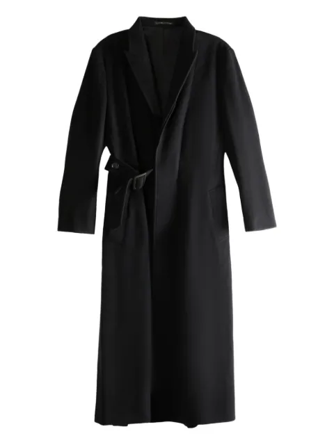 Yohji Yamamoto belted flared coat