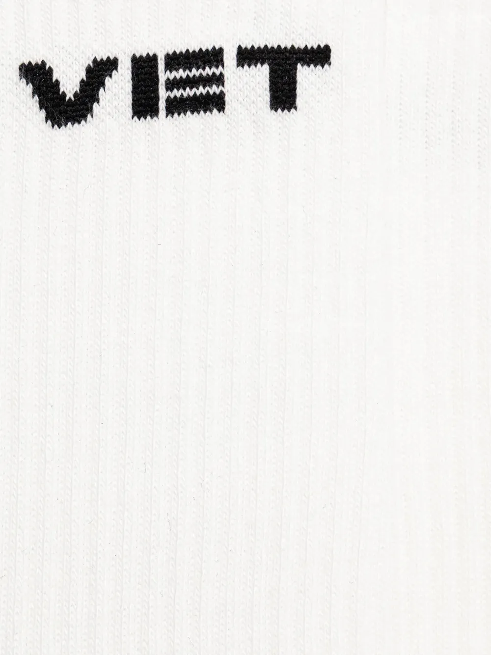 VETEMENTS logo-detail ribbed-knit socks | Image 2