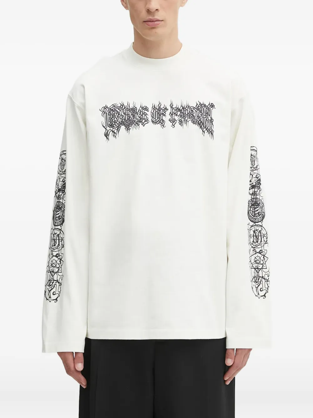 VETEMENTS playera manga larga con estampado gráfico | neutro | Image 1