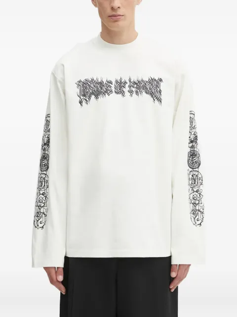 VETEMENTS playera manga larga con estampado gráfico