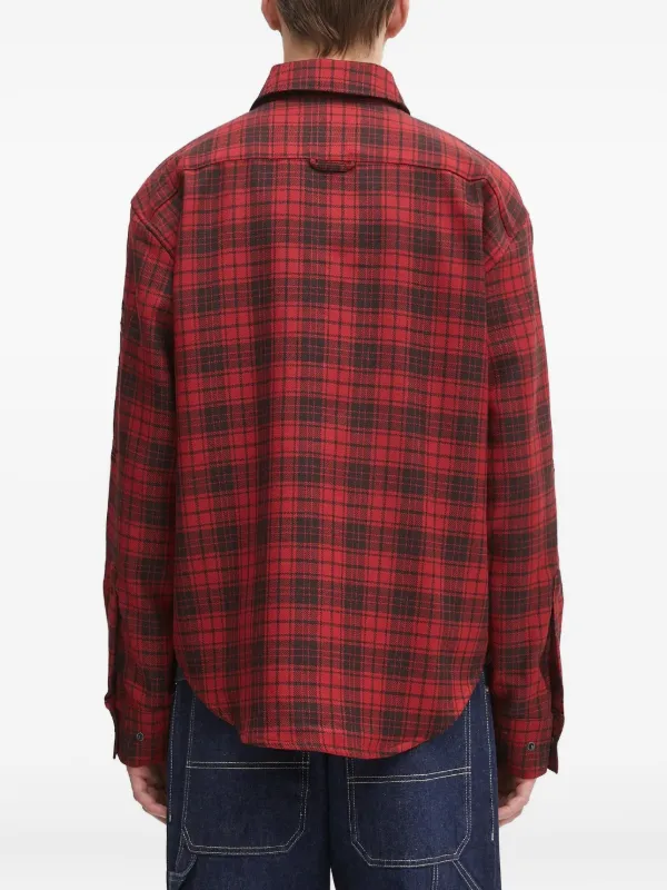 VETEMENTS チェック シャツ | レッド | FARFETCH JP
