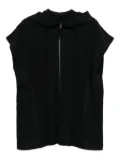 Homme Plissé Issey Miyake hooded pleated gilet - Black