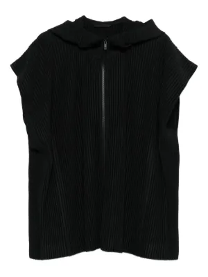 Homme Plissé Issey Miyake プリーツ タンクトップ | ブラック