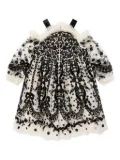 NEEDLE & THREAD KIDS embroidered sequin-detail dress - White