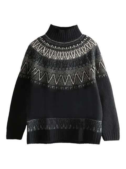 Y's fairisle high-neck sweater