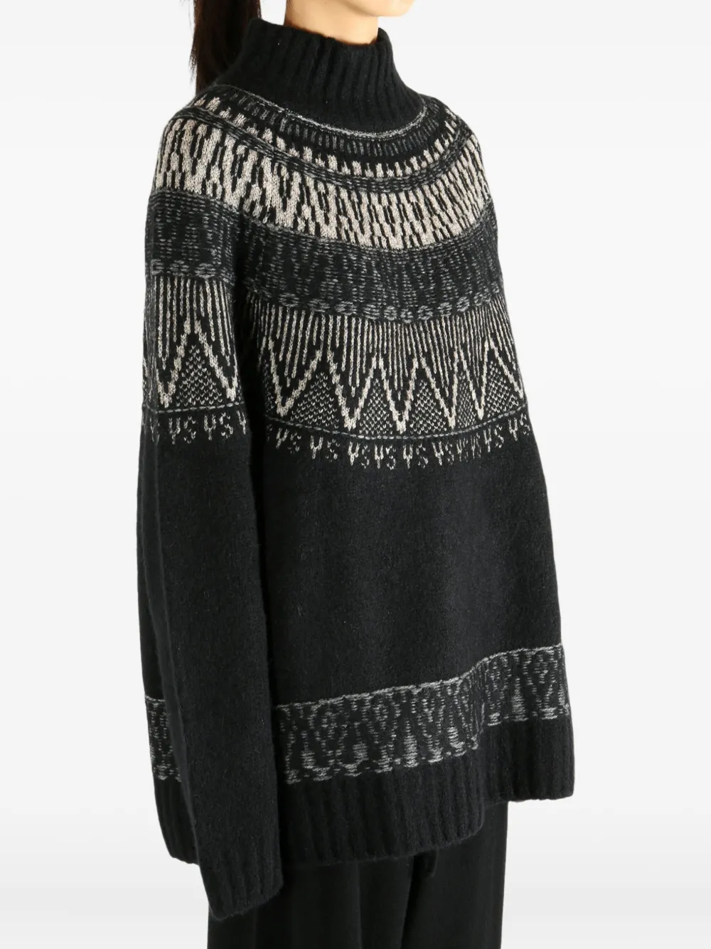 Y's fairisle high-neck sweater | Knitted Sweaters | Image 2