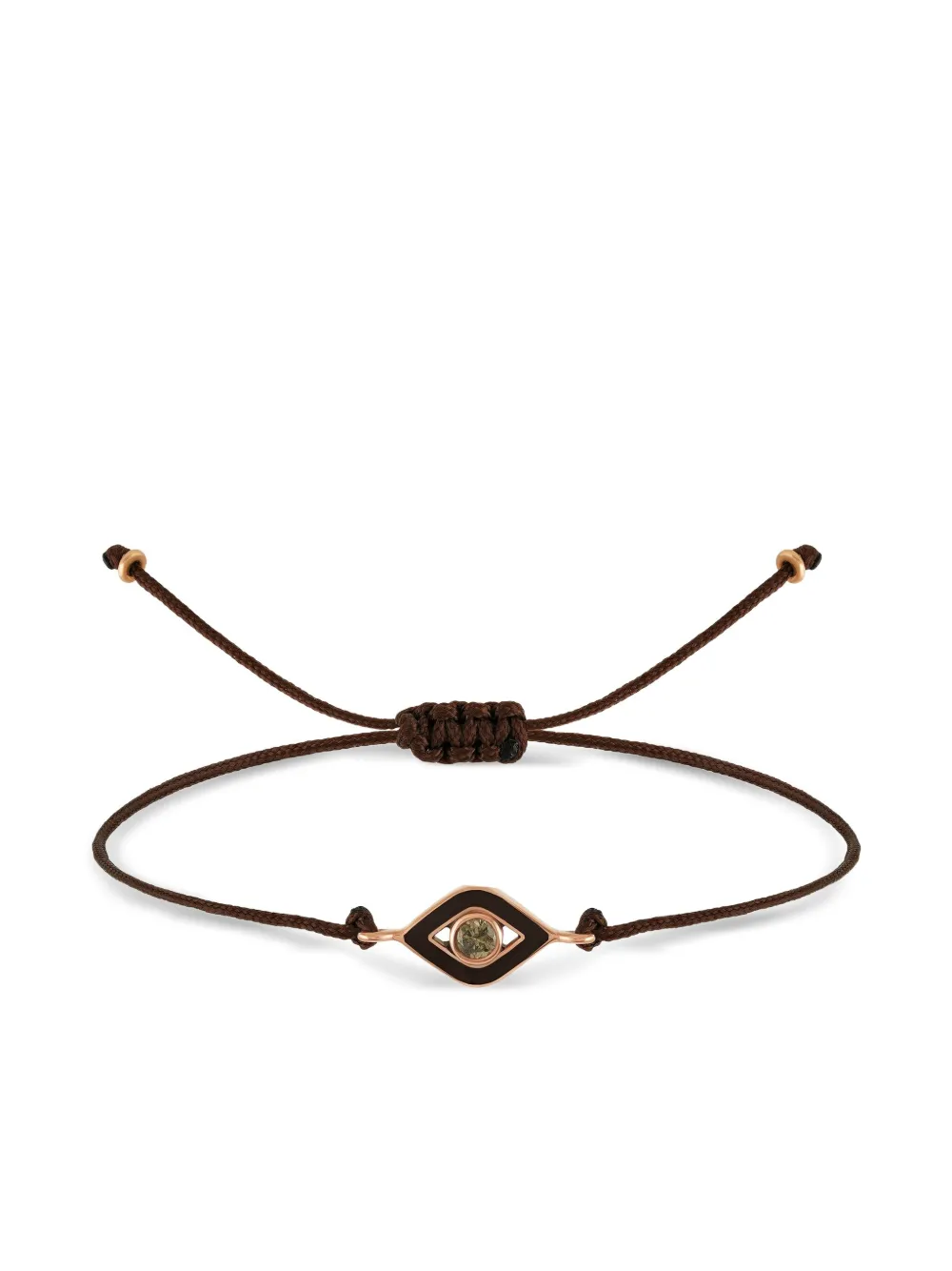 Anil Arjandas 18kt Evil Eye Rotgoldarmband mit Diamant | Braun | Image 1