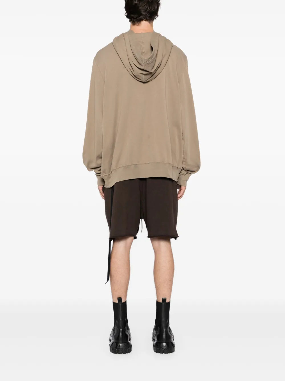 Rick Owens DRKSHDW Katoenen hoodie Bruin