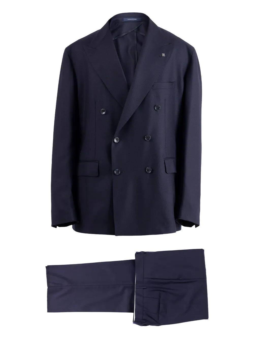 Tagliatore virgin wool double-breasted suit | Blue | Image 1