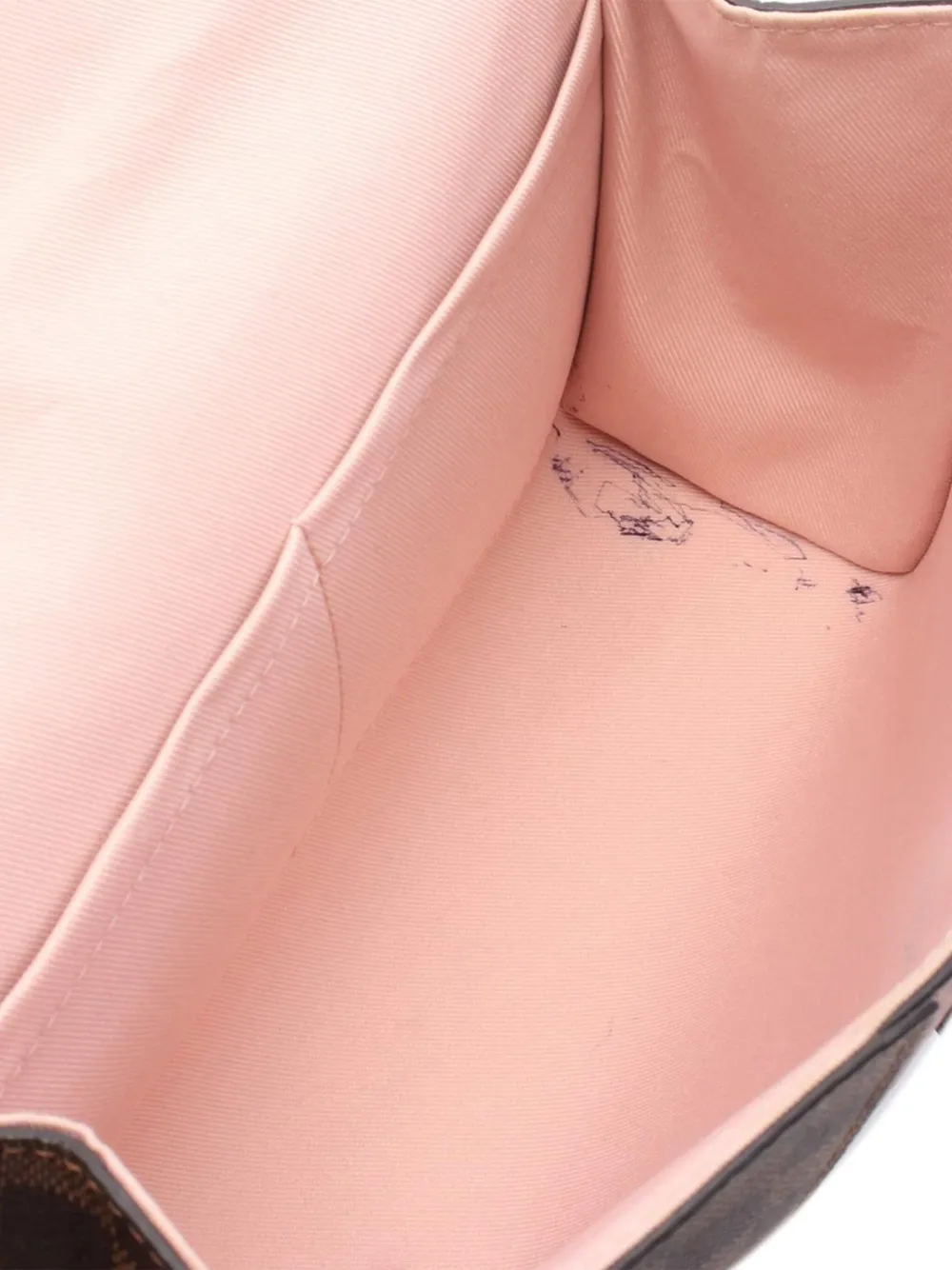 Pre-owned Louis Vuitton 2018 Damier Ebene Bond Street Satchel In Pink
