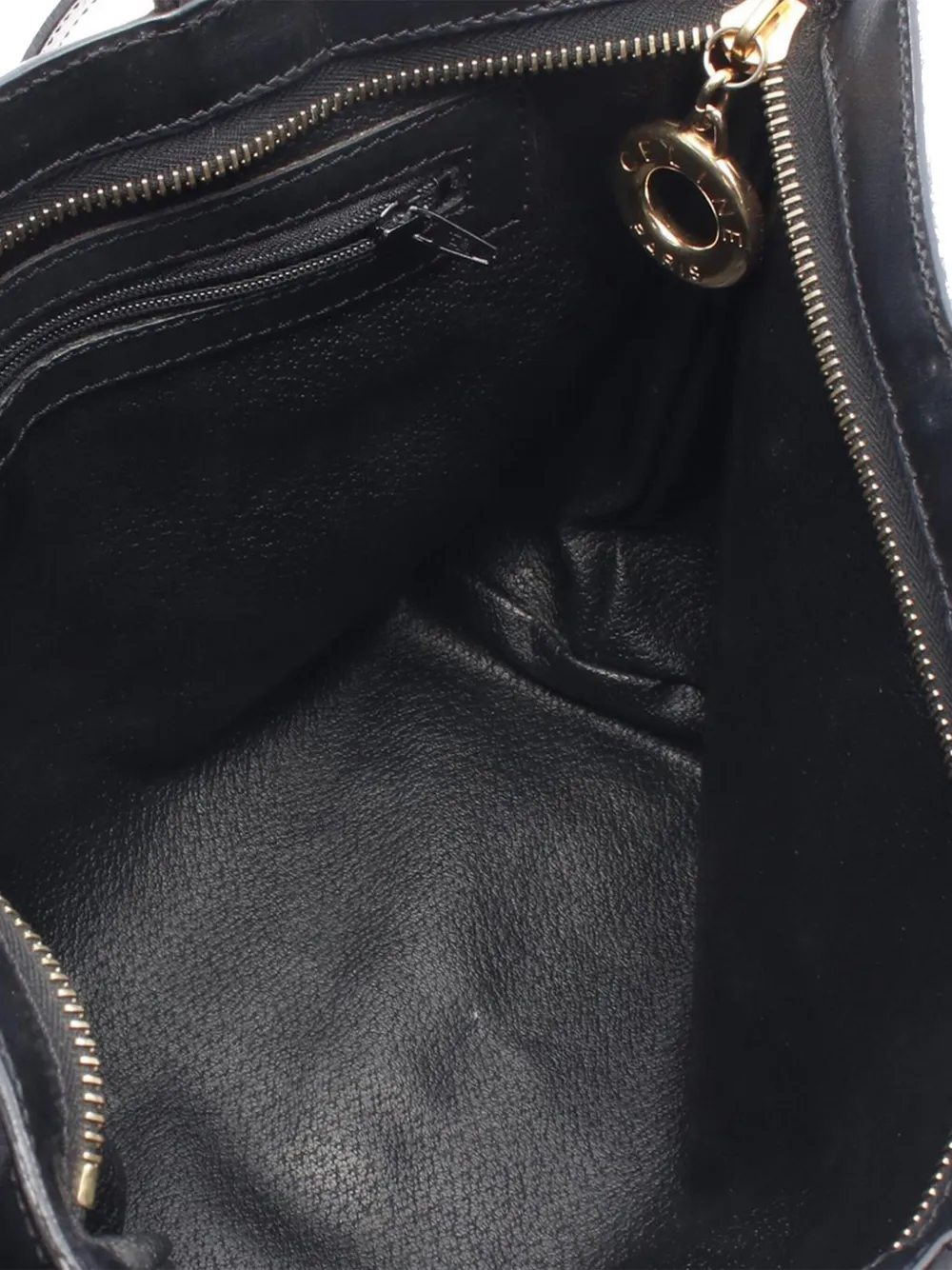 Pre-owned Celine 20th Century Macadam Coated Canvas Handbag In Black